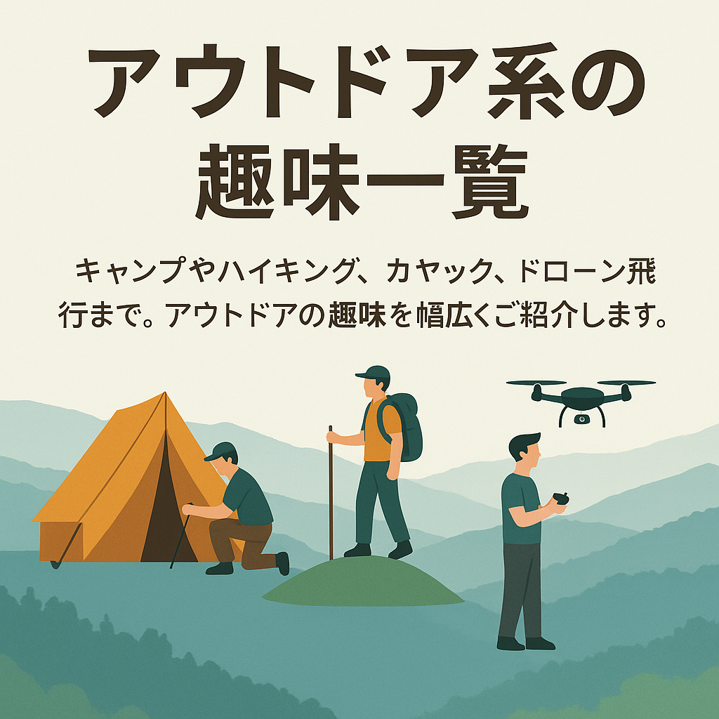 アウトドア系の趣味一覧|自然と触れ合う人気アクティビティを一挙紹介!